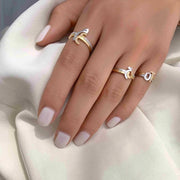 Thin Duo Rings - HIBA JABER